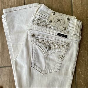 Miss Me White Skinny Jeans